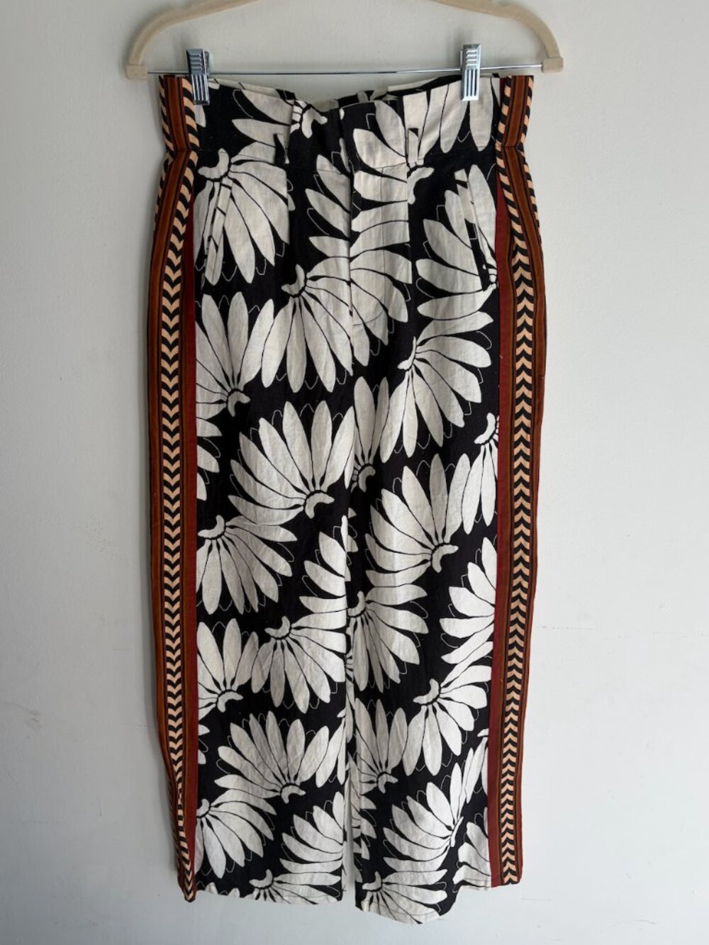 FARM RIO Linen Graphic Floral Pants Size Small